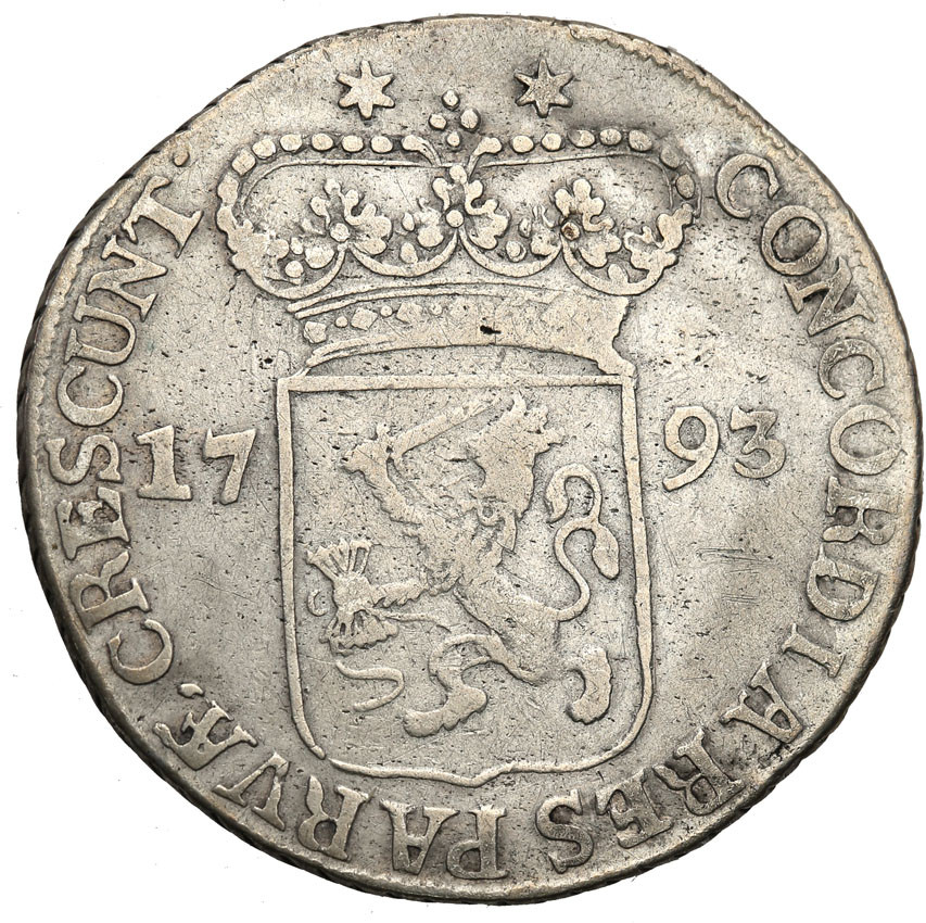 Niderlandy, Zeeland. 1/2 Silberdukat 1793